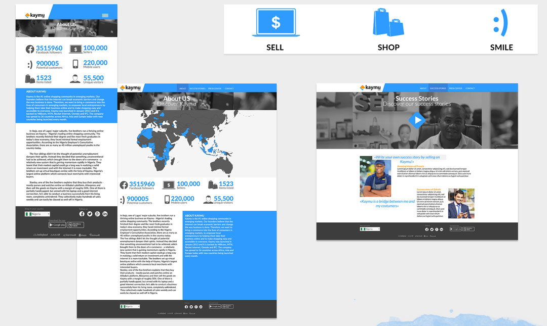 Site vitrine destiné à une communication BtoB