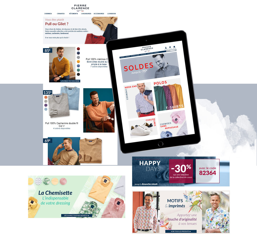 Newsletters, Promos et bannières
